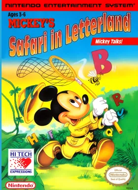 Mickey's Safari in Letterland (USA) box cover front